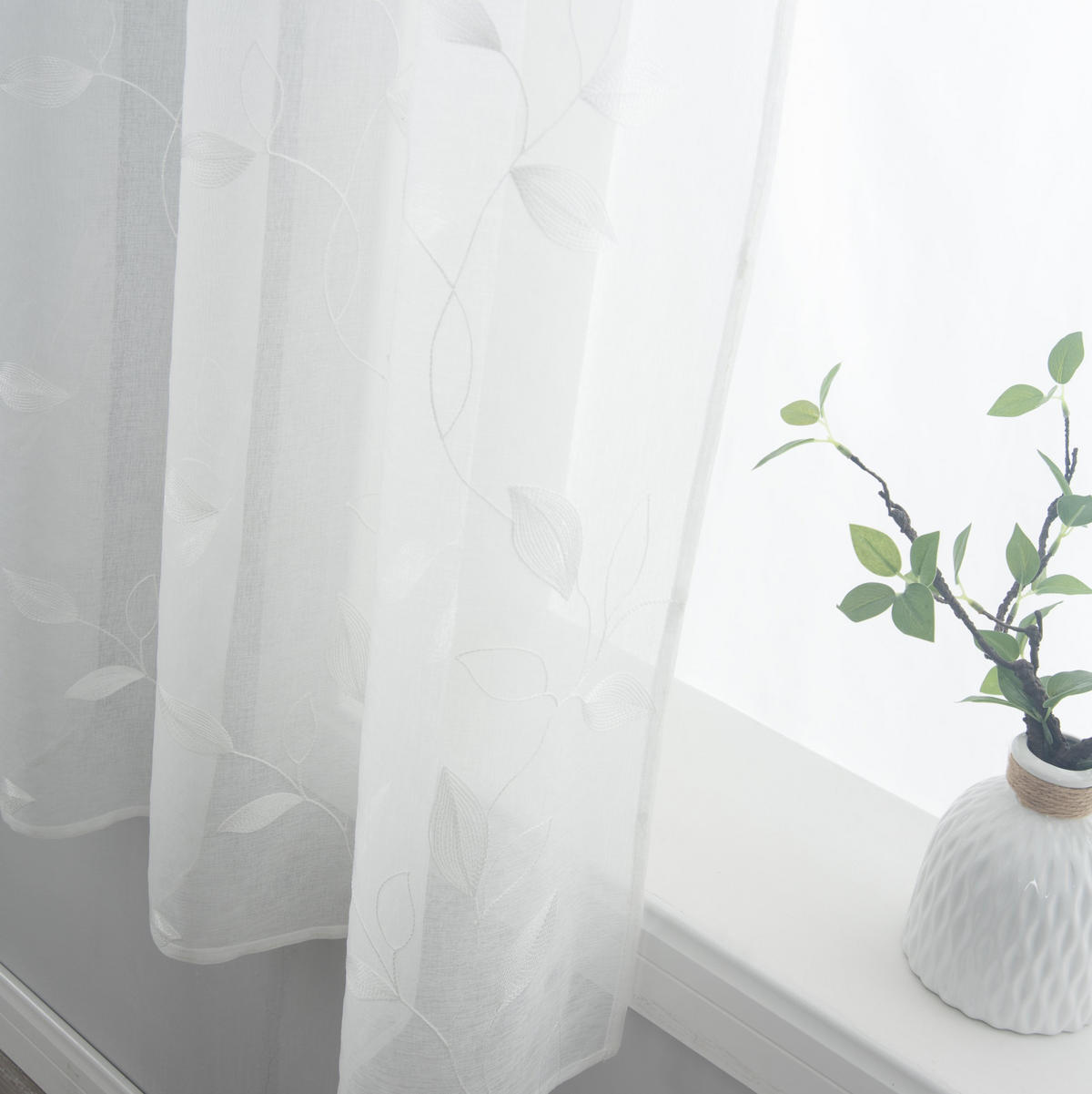 VORHANG BAMBERG HxB 175x140 cm Weiß - Weiß, Textil (140/175/1cm) - Gardinenbox