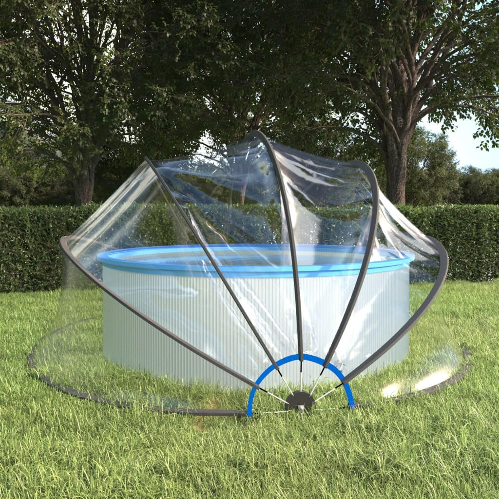POOL-KUPPEL 500x250 cm - Transparent, Kunststoff (500/500cm) - furnicato