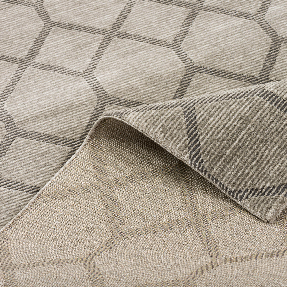 VENEZIA LUXUS DESIGNER TEPPICH RAUTEN - Grau, Textil (200/290cm) - Pergamon