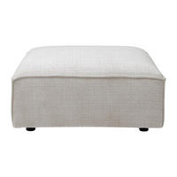 SITZHOCKER - 1 Person - Stoff - Beige - RUZOLO - Beige, Textil (90/43/90cm) - Vente-Unique