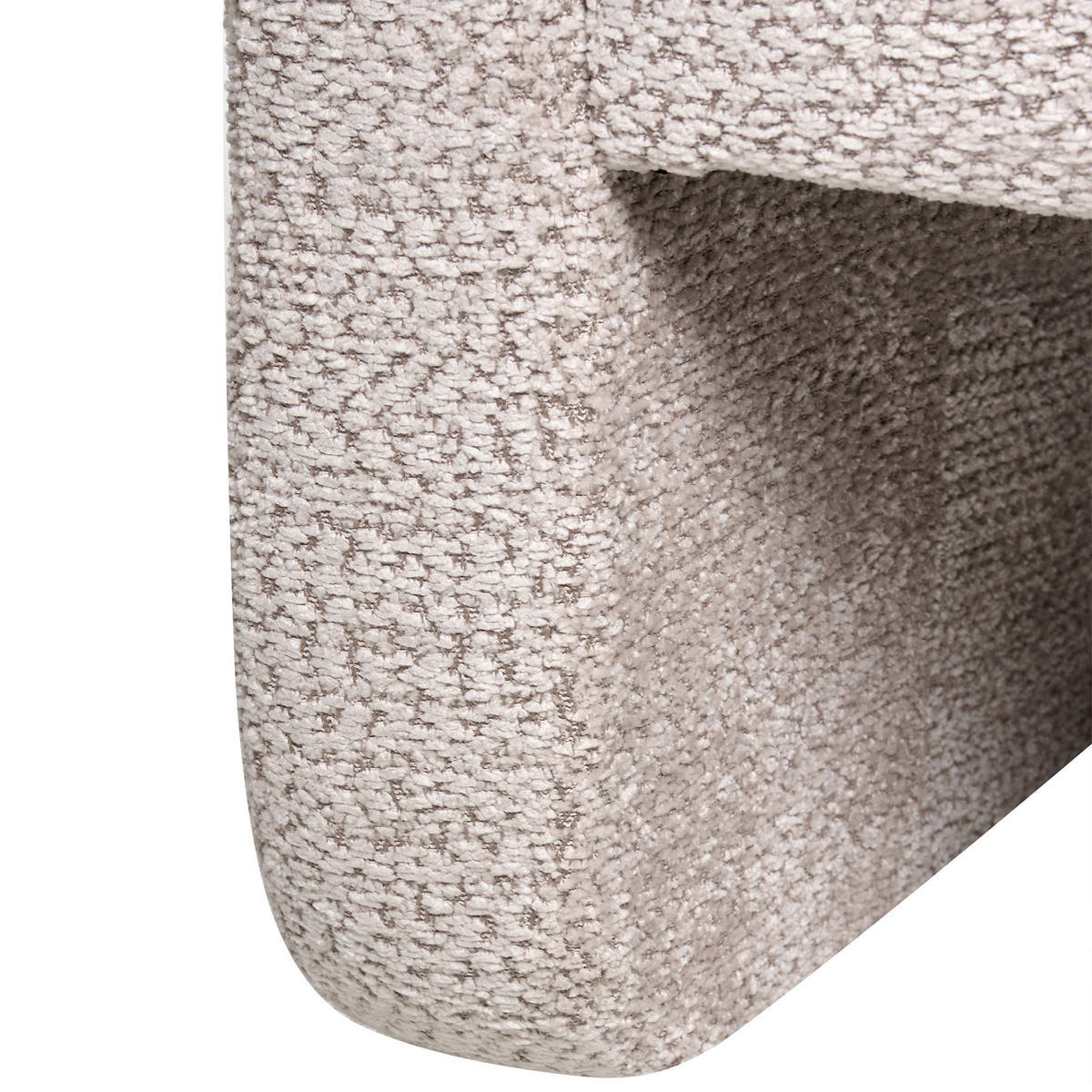SESSEL Chenillegewebe Beige Vidsel - Beige, Textil (76/78/60cm) - Beliani