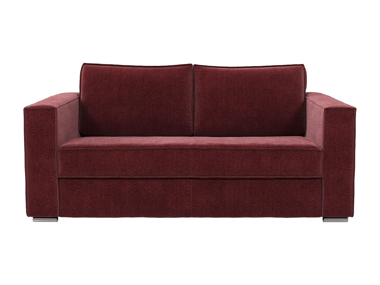SCHLAFSOFA - 3 Personen - Stoff - Bordeaux - - Bordeaux, Textil (195/90/223cm) - Vente-Unique