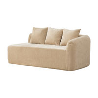 SOFAELEMENT DE-35127 rechte mit Chenille-Bezug Hellkhaki - Sandfarben, Textil (99/80.5/171.5cm) - ComfortXL