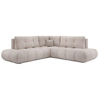 ECKSOFA Hellbeige SOHI Flow 03 Ausziehbar Mit Schlaffunktion - Beige, Textil (266.5/266.5cm) - Sepro Meble