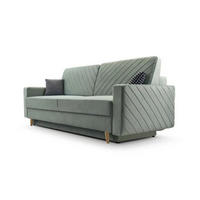 SCHLAFSOFA - California - Kronos 47 Hellgrün - Hellgrün, Holz (230/96/97cm) - Möblo