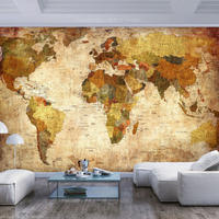 SELBSTKLEBENDE FOTOTAPETE 392/280 cm - Beige/Orange, Kunststoff/Textil (392/1cm) - KUNSTLOFT