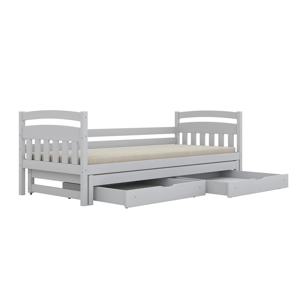 BETT 90/200 Tosia Weiß - Weiß, Holz (90/200cm) - Petits-meubles