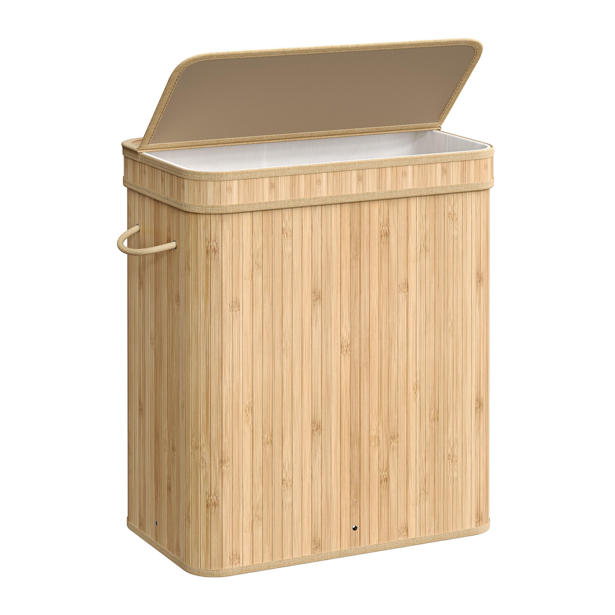 WÄSCHEKORB Rox - Braun, Naturmaterialien (35/61/55cm) - SONGMICS
