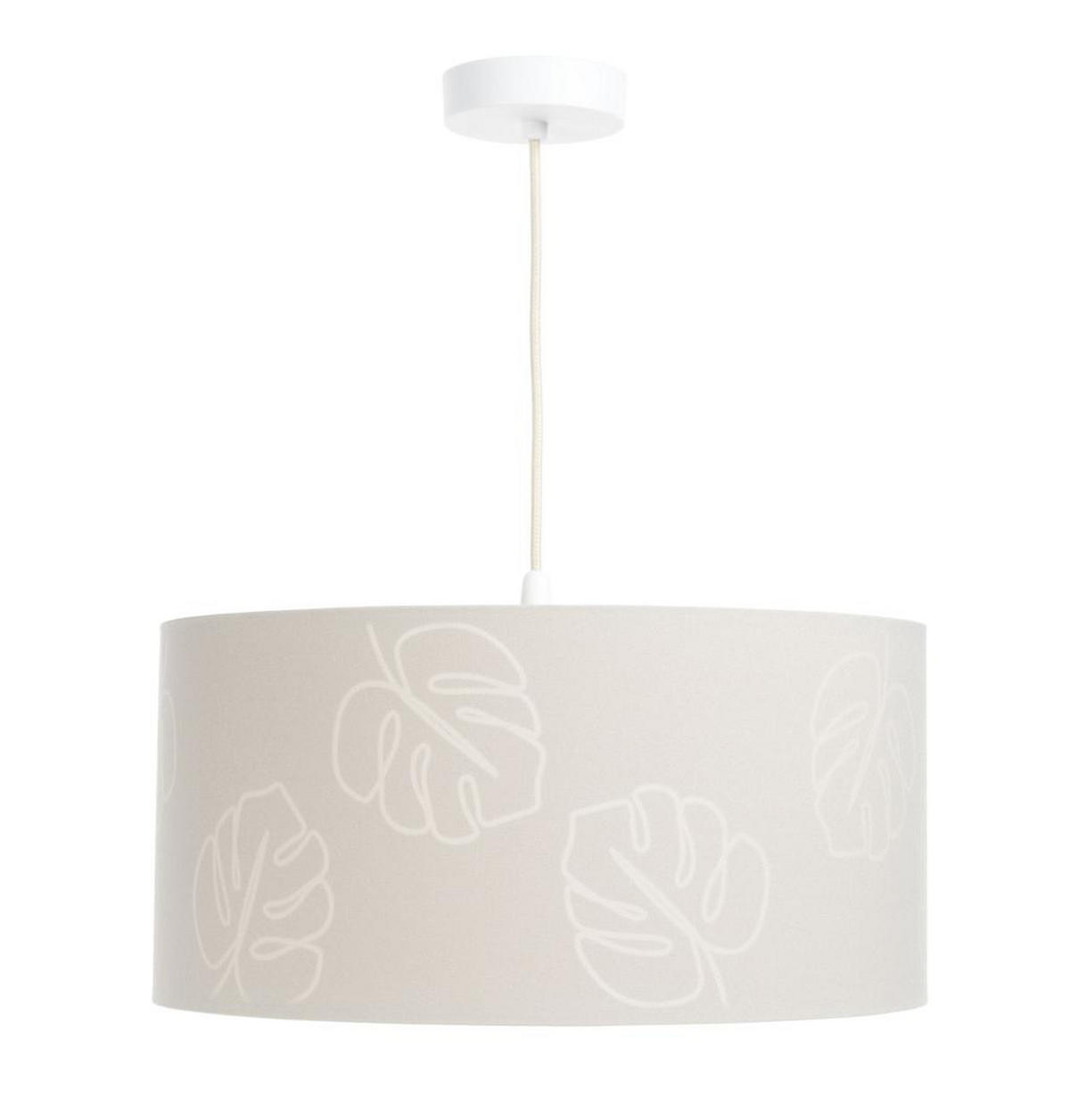 HÄNGELEUCHTE Beige 50/95 cm - Beige, Kunststoff (25/0.6/95cm) - ONZENO