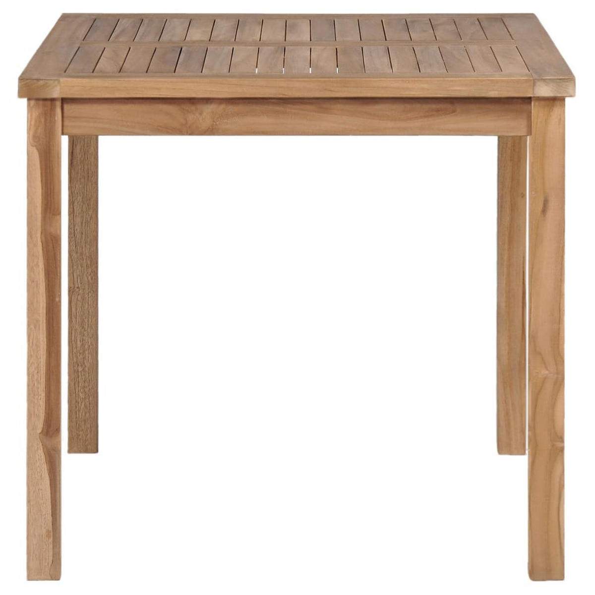 GARTENTISCH 80X80X77 CM MASSIVHOLZ TEAK - Naturfarben, Holz (80/80/77cm) - vidaXL