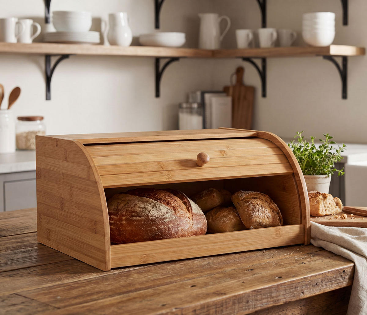 BROTKASTEN Braun - Braun, Holz (40/17/28cm) - MCW