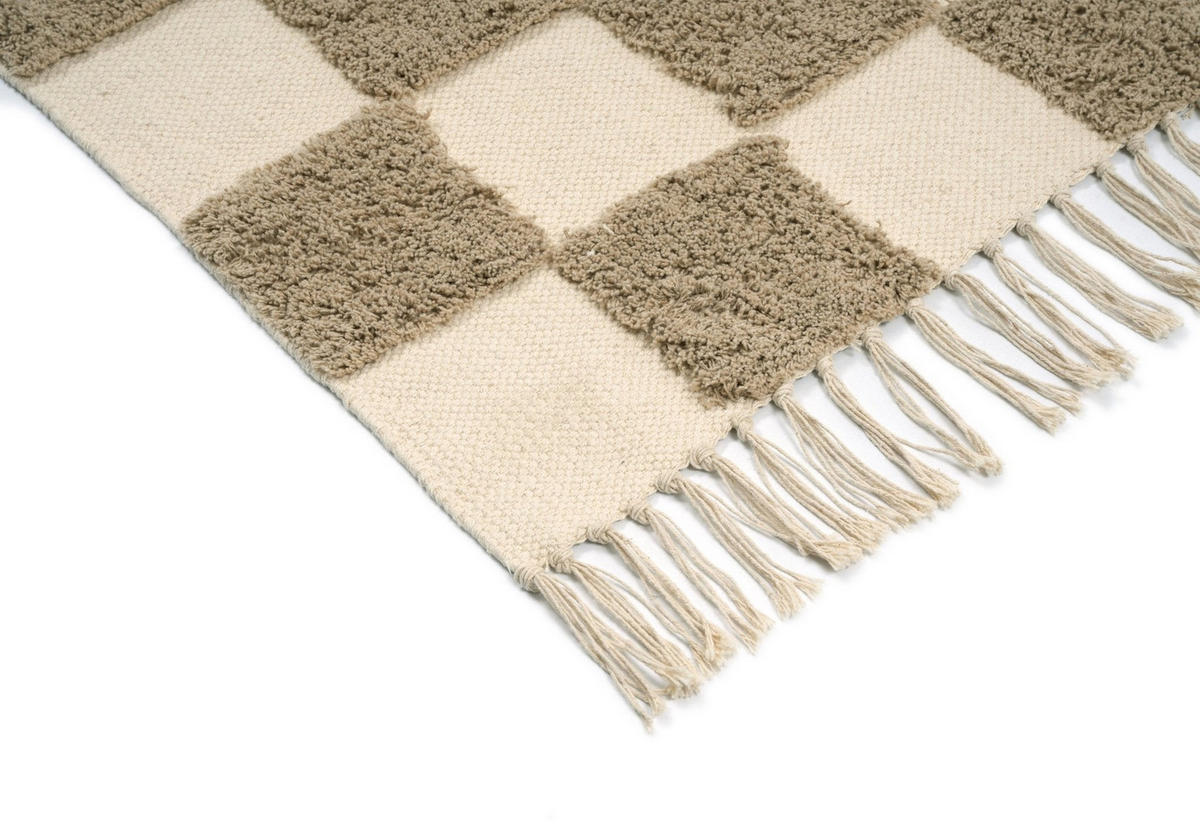 KINDERTEPPICH aus maschinenwaschbarer Baumwolle bruin - Braun, Naturmaterialien (160/230cm) - AFK Living