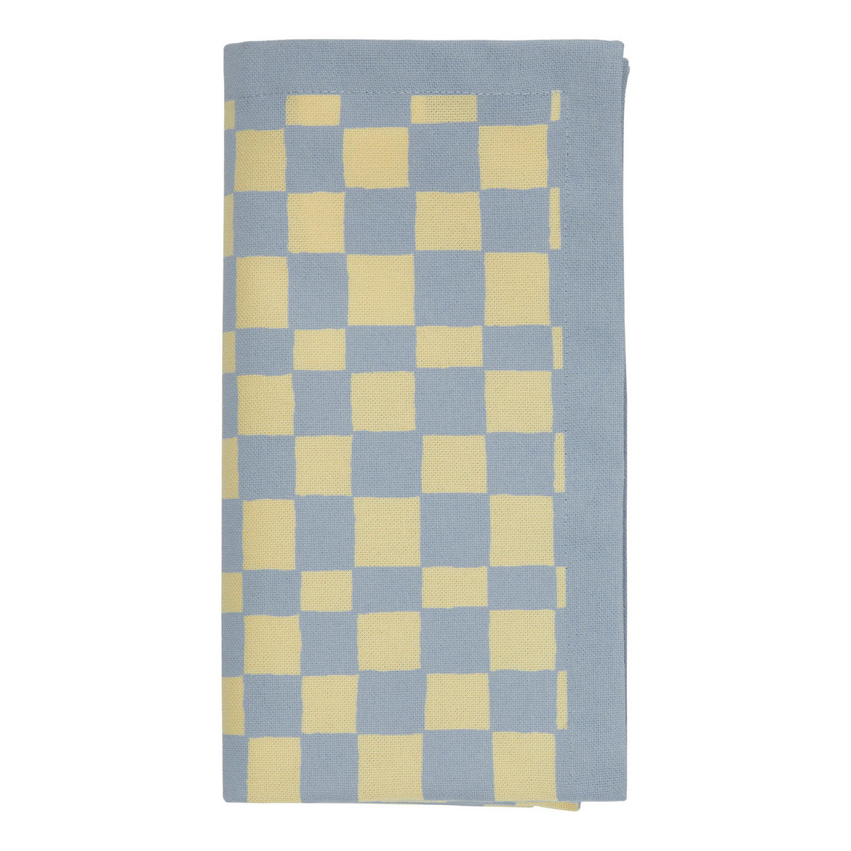 SERVIETTEN (6er-Set) Checker Style 42x42 cm - Hellblau, Textil (42/42cm) - Butlers