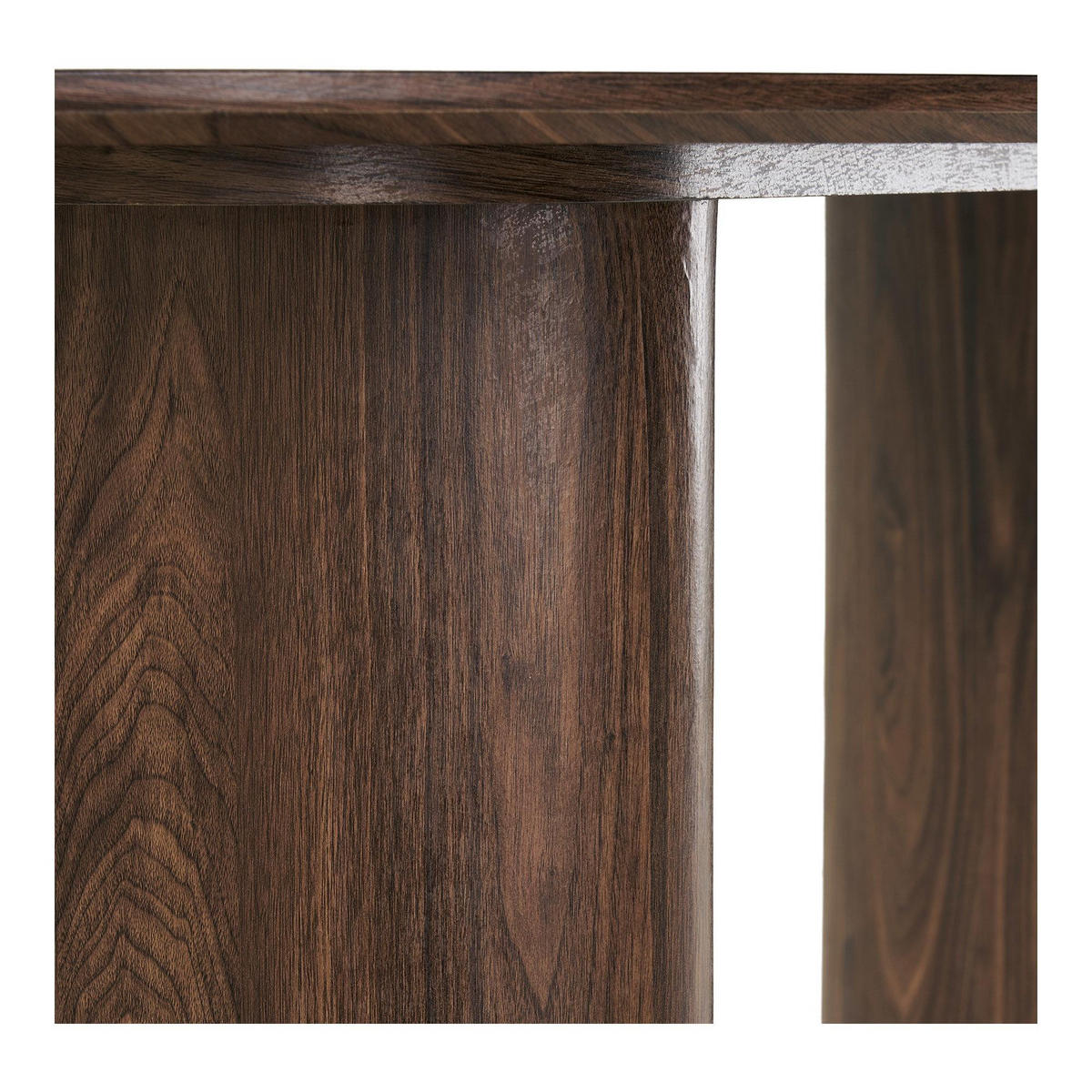 ESSTISCH Minamata 100 x 210 x 76 cm, Keramik-Tischplatte Travertin / Walnuss-Dekor - Grau, Holzwerkstoff (210/100/76cm) - ebuy24
