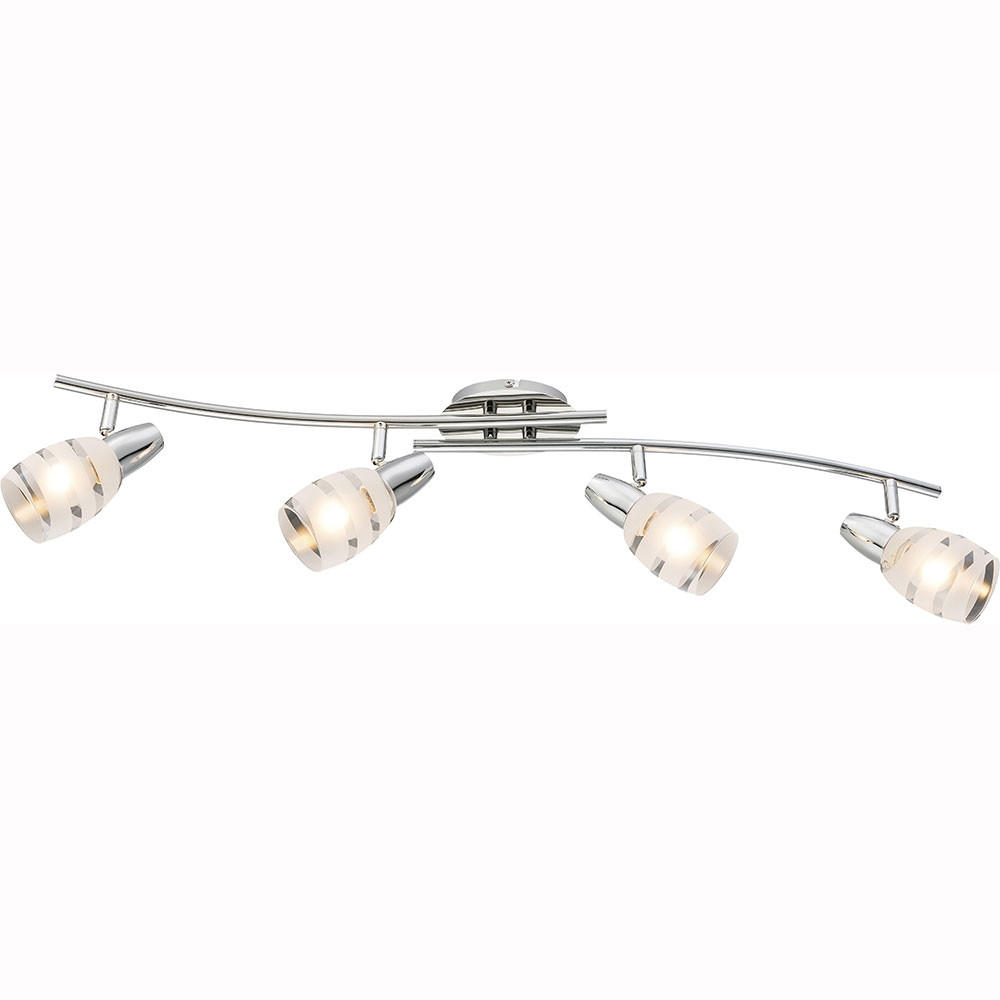 LED DECKENLEUCHTE Metall Silber - Silberfarben, Glas (81/9/16cm) - Globo Lighting