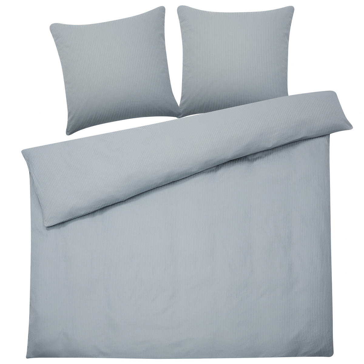 BETTWÄSCHE SET Avondale 240x220 cm - Grau, Textil (240/220cm) - Beliani