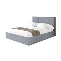 POLSTERBETT mit Bettkasten und Lattenrost, Bett mit Matratze H3/H4 - LILA 140x200 Grau - Grau, Holzwerkstoff/Textil (140/200cm) - ALTDECOR