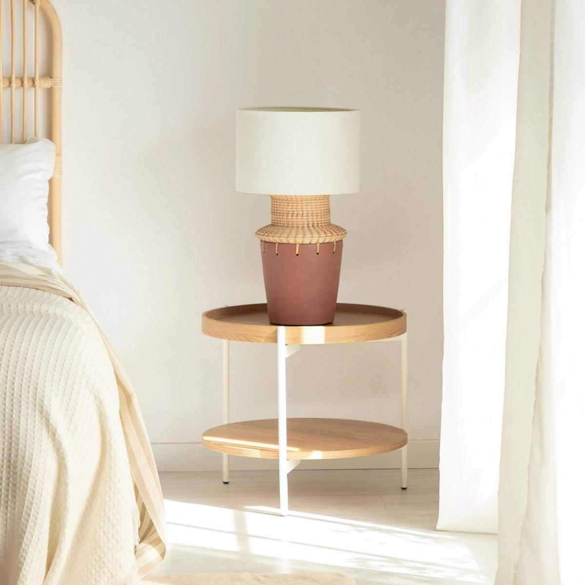 BEISTELLTISCH Dan Natürlich 50 cm x 45 cm 2er-Set - Naturfarben, Holzwerkstoff (50/50/45cm) - Klast Home