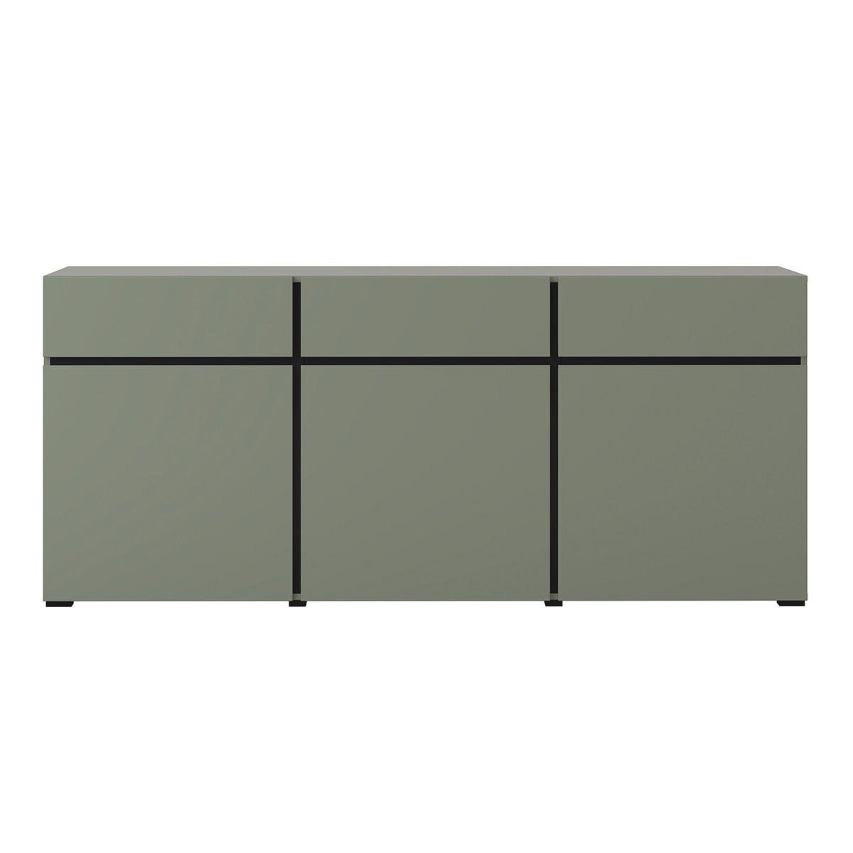 KOMODA Lilia Zelena - zelena, leseni material (180/78/40cm) - Petits-meubles