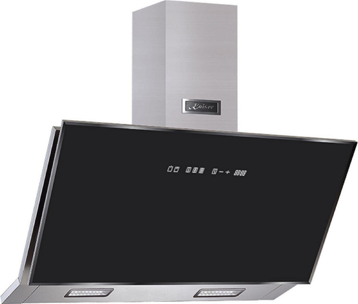 DUNSTABZUGSHAUBE AT 9430 F Eco 90cm Schwarz - Schwarz, Glas/Metall (90/78.8/48cm)