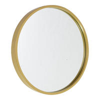 WANDSPIEGEL Boston Gold - Goldfarben, Metall (35/35/4cm) - Fragix