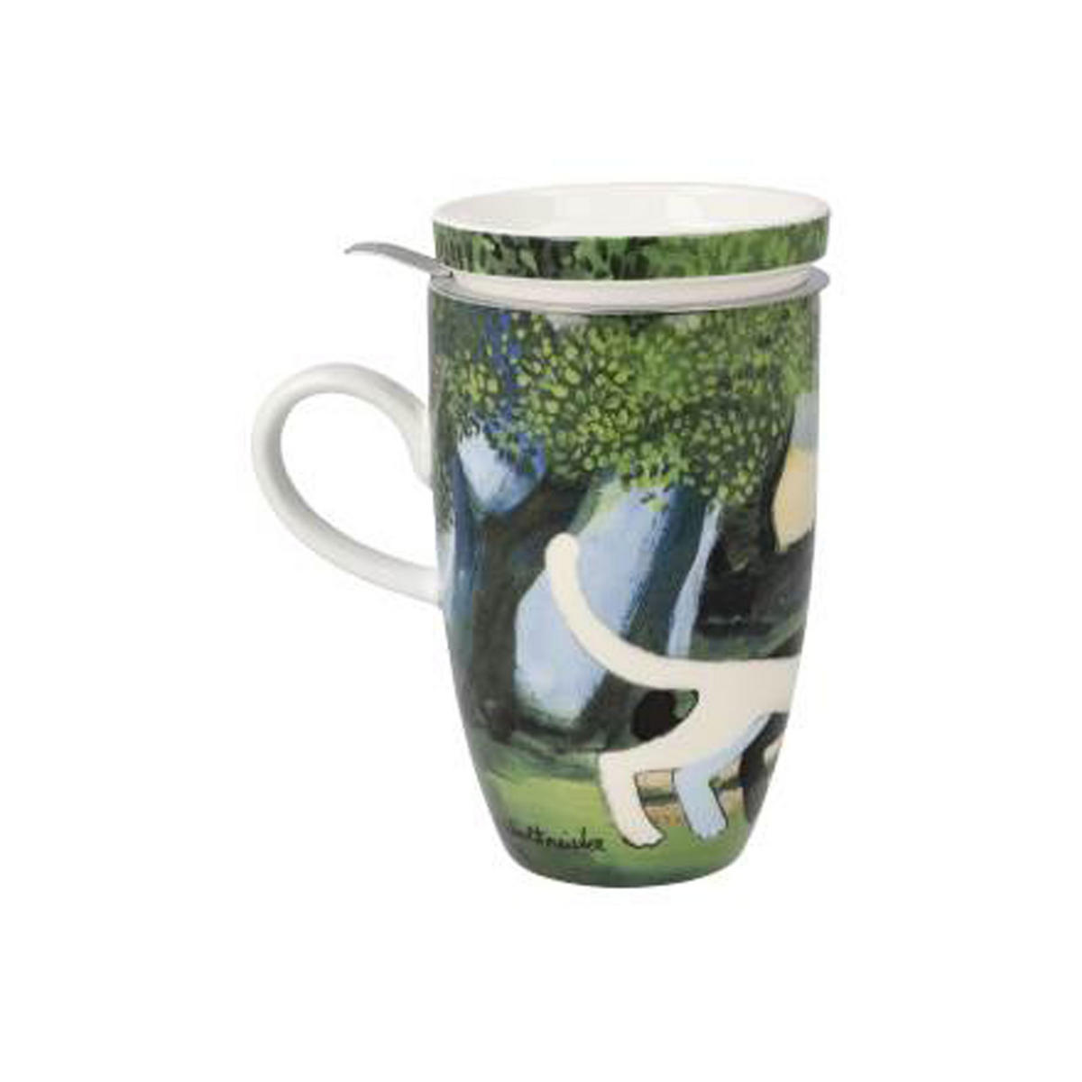 TEETASSE Una passeggiata nel verde, Fine Bone China - Multicolor, Keramik (0.45L) - Goebel
