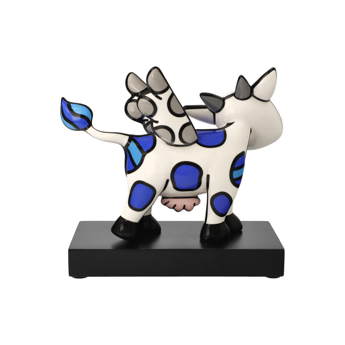 DEKOFIGUR Romero Britto - Flying Cow, Pop Art, Porzellan, Bunt, 19 cm - Multicolor, Keramik (20/47/31cm) - Goebel