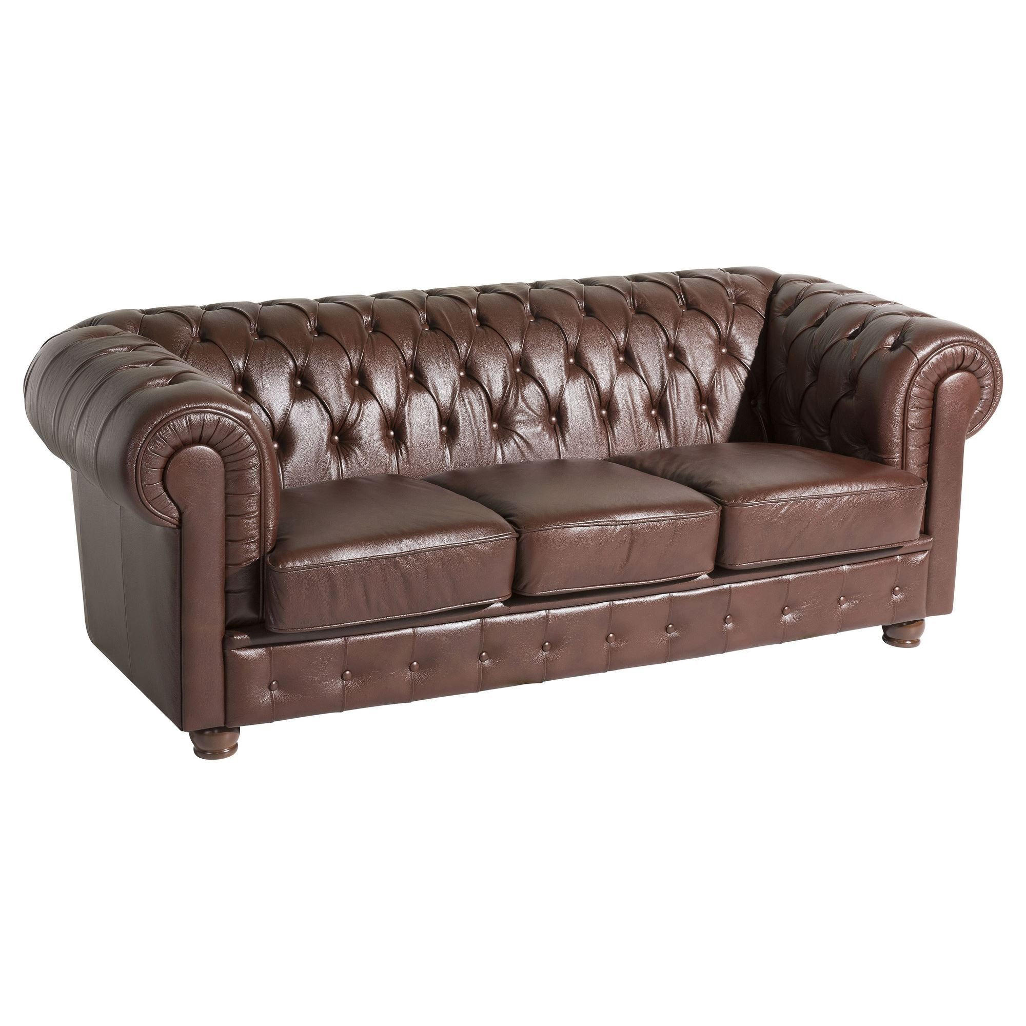 58aufmkessel Sofa Braun 200x76x98 cm