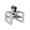 COUCHTISCH Holzwerkstoff rechteckig stabil Grau 44/54/63cm - Weiß/Grau, Holzwerkstoff (54/63/44cm) - CraftPAK