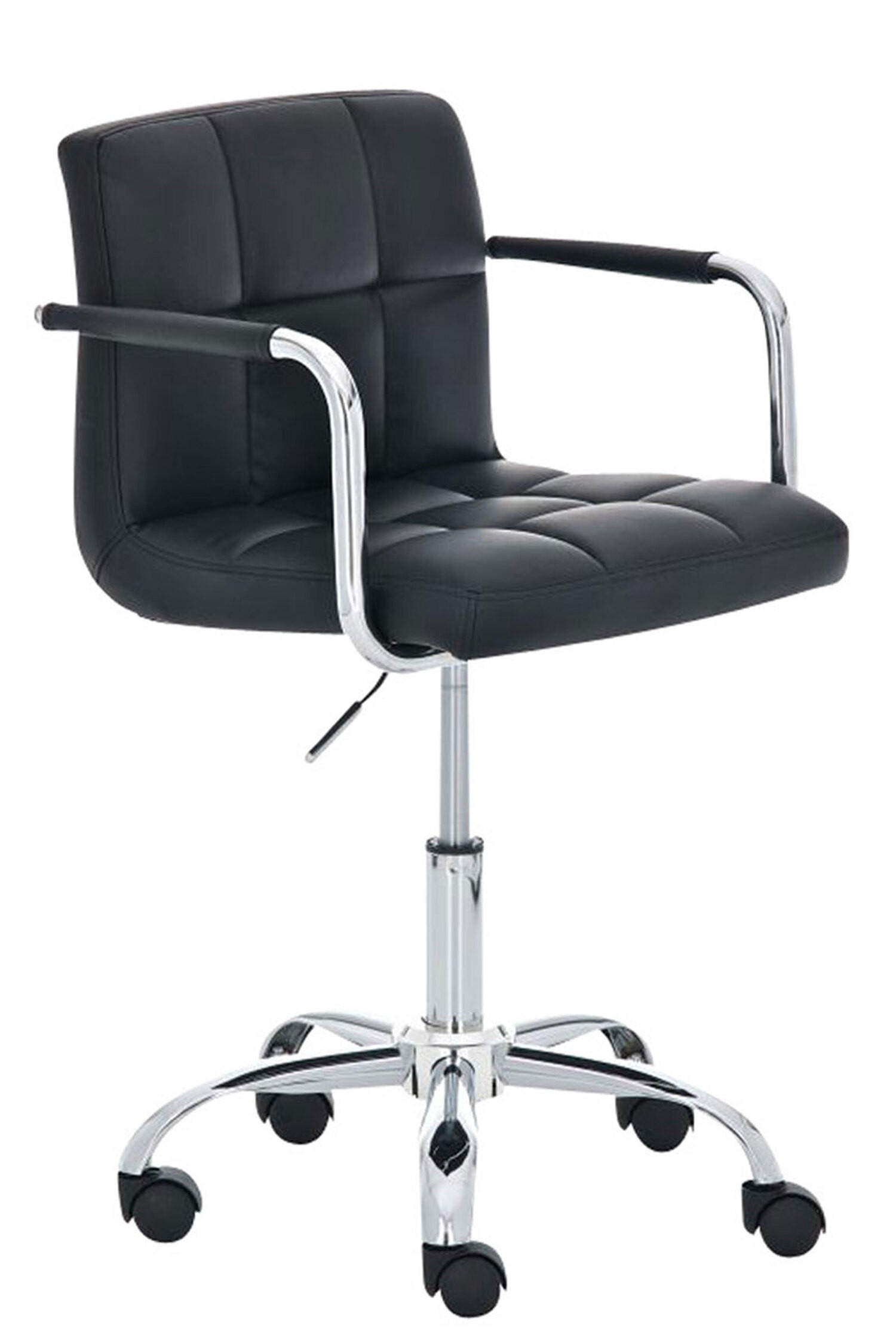 BÜROSTUHL Lucille, Schwarz - Schwarz, Textil/Metall (54/86/46cm) - TPFLiving