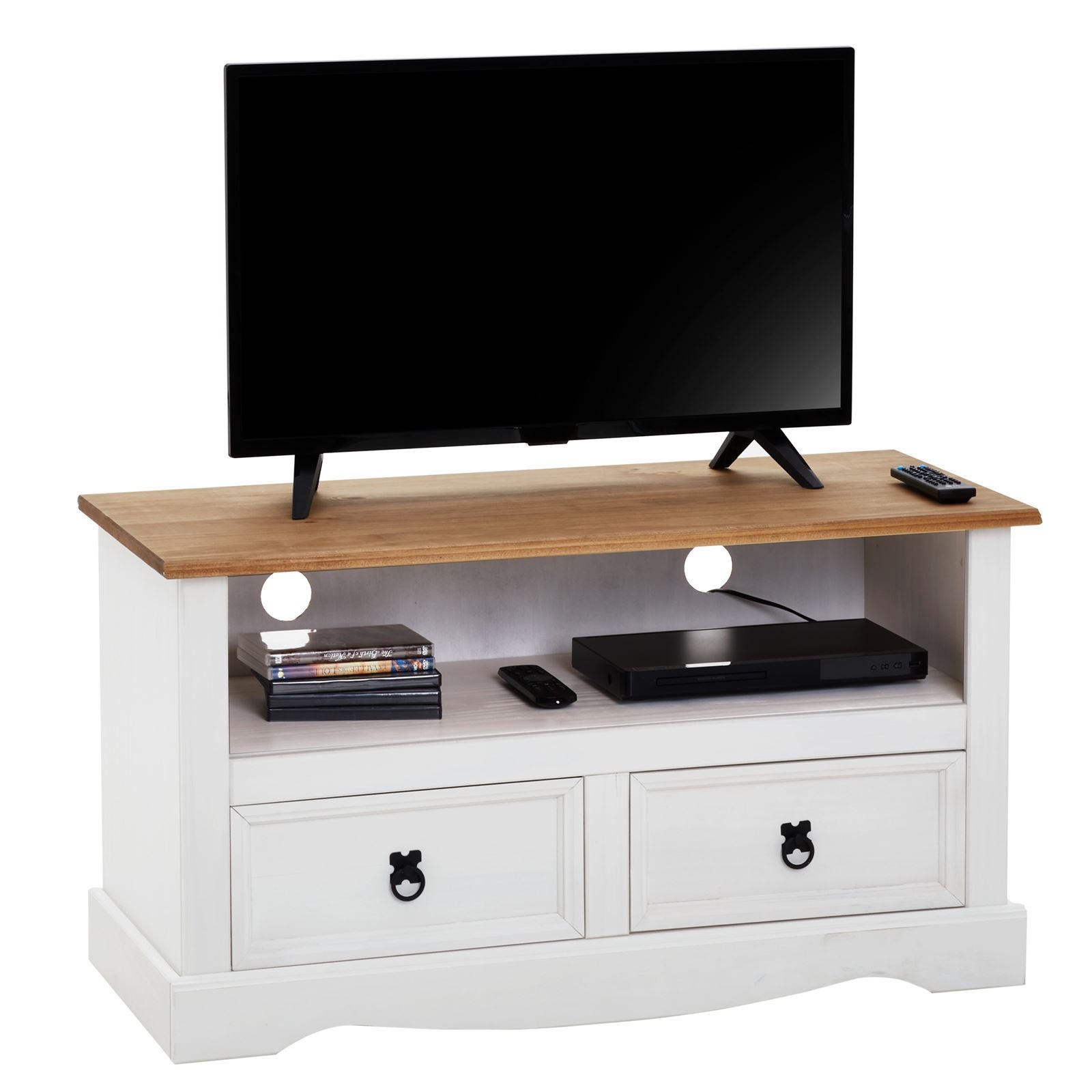 LOWBOARD CAMPO - Weiß/Braun, Holz (99/54/44cm) - CARO-Möbel