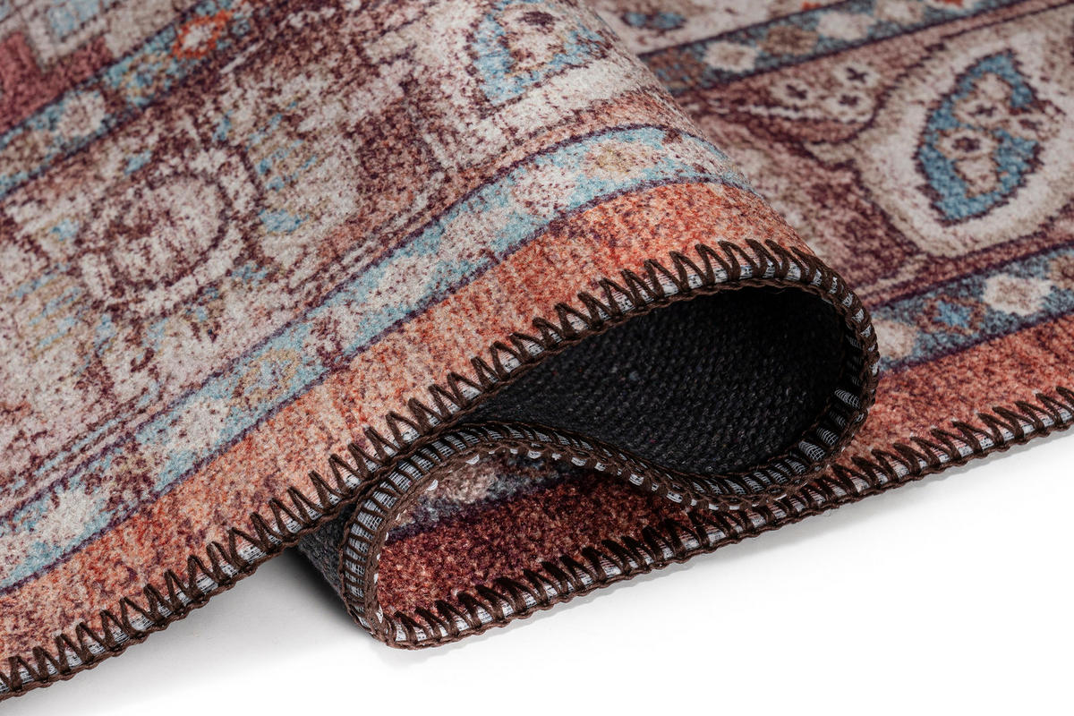 TEPPICH DUBAI rot vintage 90/150 cm - Rot, Textil (90/150cm) - Tapiso