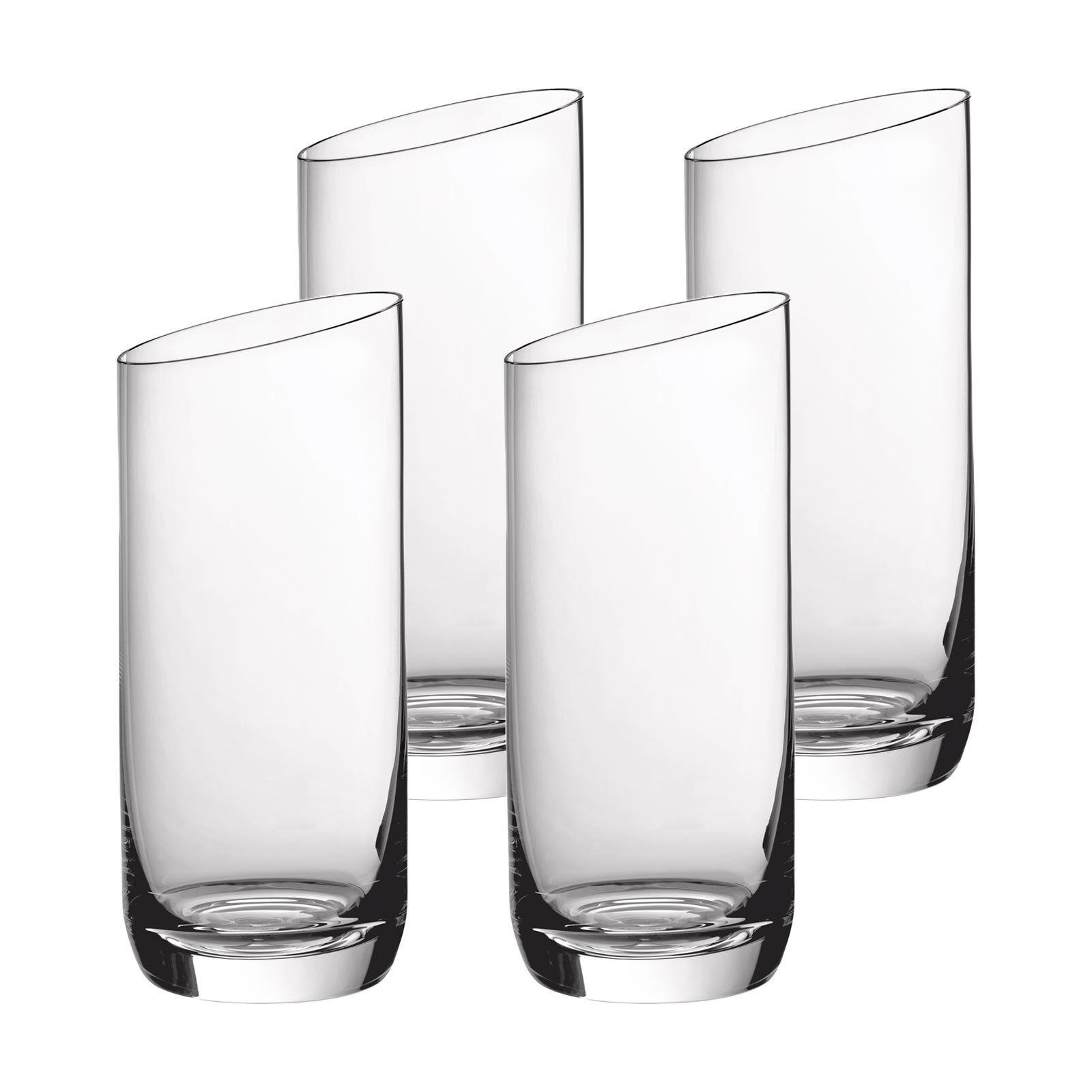 LONGDRINKGLÄSER NewMoon transparent 370 ml 4er Set - Transparent, Glas (0.37L) - Villeroy & Boch