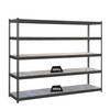 SCHWERLASTREGAL METAL BEAST FIVE | HxBxT 200x180x60cm | Fachlast 600kg | Anthrazit - Anthrazit, Metall (180/200/60cm) - PROREGAL