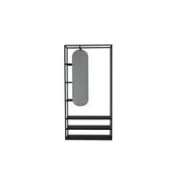 GARDEROBE Schwarz - Schwarz, Holzwerkstoff (100/200/30cm) - ebuy24