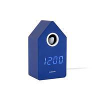 WECKER Cuckoo Blau 9/9/15.8 cm - Blau, Holz (9/15.8/9cm) - Karlsson