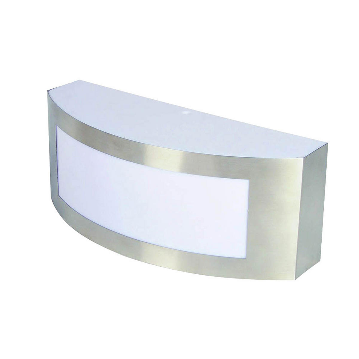 LED AUSSEN-WANDLEUCHTE Edelstahl Silber - Silberfarben, Metall (9/10/25cm)