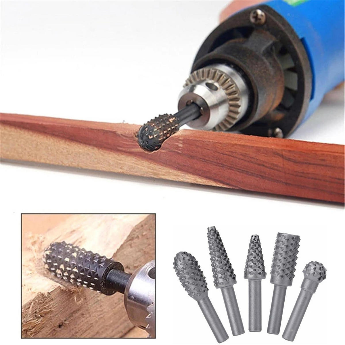 BIT-SATZ,MASSIVE Stahlfeile - Silberfarben, Metall (10/7/1.5cm) - LIBRATON