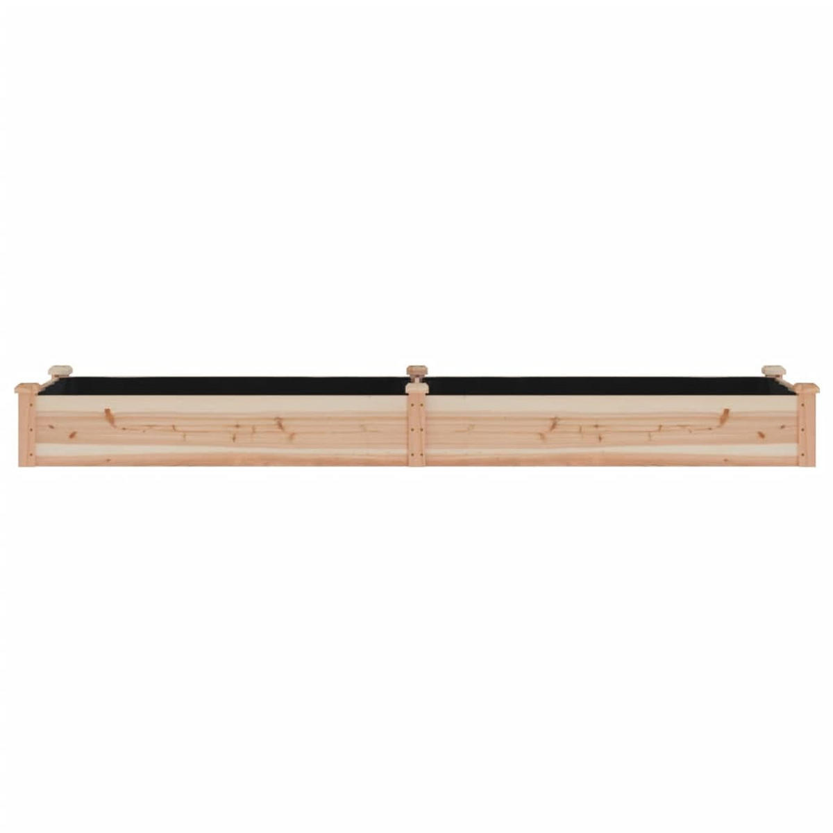 HOCHBEET mit Einsatz 240x60x25 cm Massivholz Tanne - Naturfarben, Holz (60/25/240cm) - furnicato