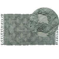 KURZFLOR-TEPPICH Kars 150/80 cm - Grün, Textil (80/150cm) - Beliani