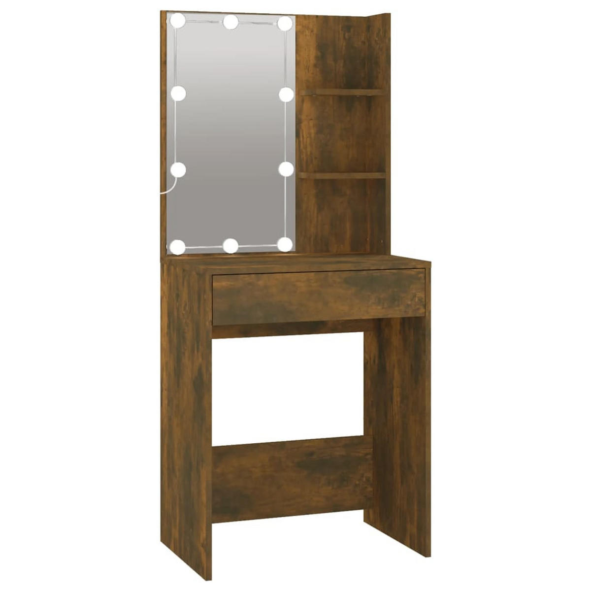 SCHMINKTISCH Cole 75/40/80 cm - Taupe, Holzwerkstoff (75/80/40cm) - Nettlife