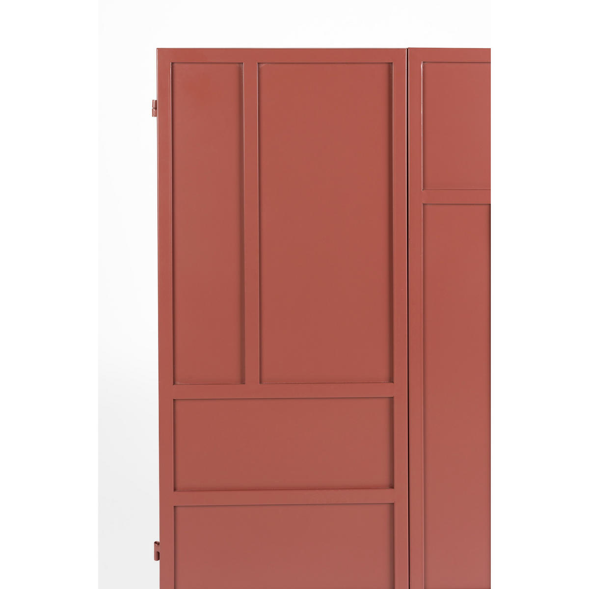 AUFBEWAHRUNGSSCHRANK Davis Kast aus Metall in Braun/Rot - Rot, Metall (70/105/35cm) - Housecraft Living