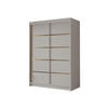 SCHIEBETÜRENSCHRANK Lungo IV - Goldfarben/Naturfarben, Holzwerkstoff/Metall (120/200/58cm) - MIRJAN24