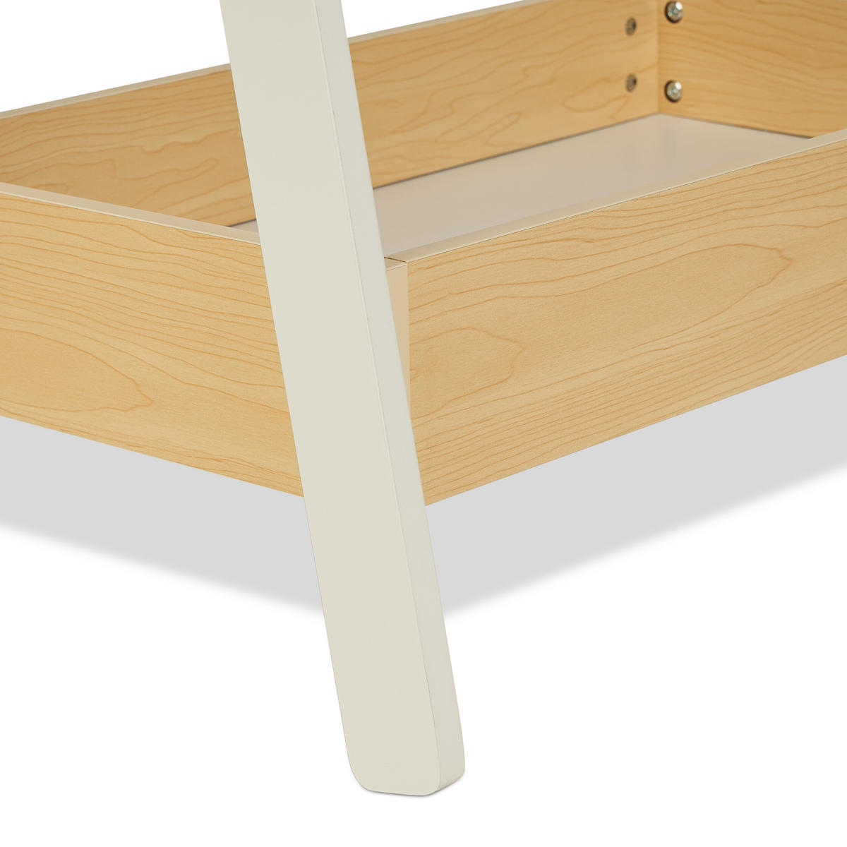 VĚŠÁK Bílá přírodní dětský MDF borovice 99 cm - bílá, dřevo/kompozitní dřevo (64.5/99/42.5cm) - Relaxdays