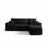 ECKSOFA mit Schlaffunktion SENNO Quelle 100 Rechts - Schwarz, Textil (250/150cm) - Bedante
