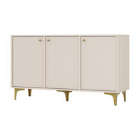 KOMMODE TORINO 125/72/41 cm mit 3 Türen Beige - Beige, Holzwerkstoff (125/72/41cm) - MASSENO