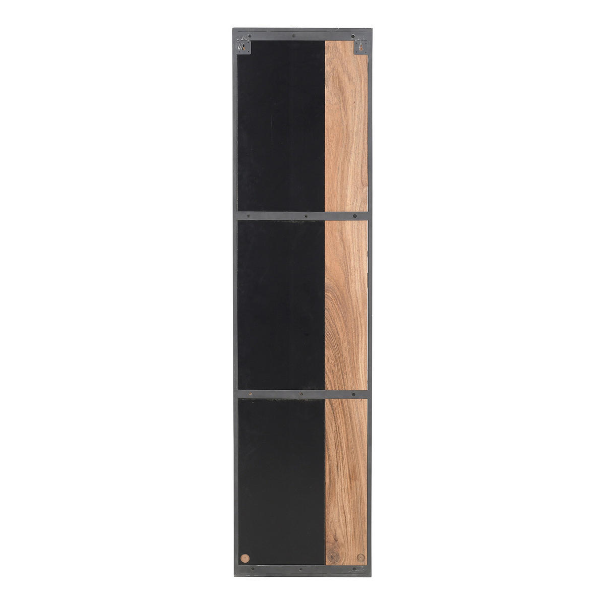SPIEGEL - Akazie / Anthrazit - Akaziefarben, Holz/Metall (40/160/4cm) - home24