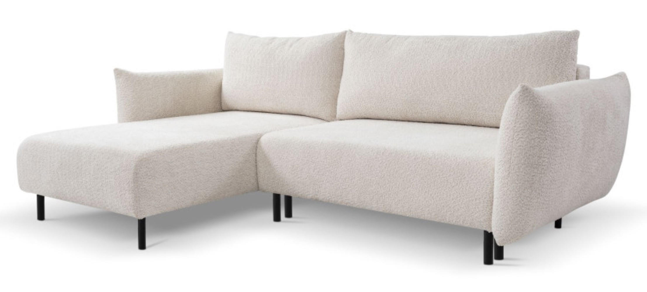 ECKSOFA Beige DELI Mit Schlaffunktion Links - Beige, Textil (257/171cm) - Sepro Meble