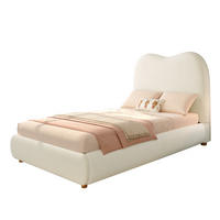 POLSTERBETT 90 x 200cm mit Lattenrost, hydraulisches Funktionsbett, samt, Beige - Beige, Holz/Textil (90/200cm) - KOMHTOM
