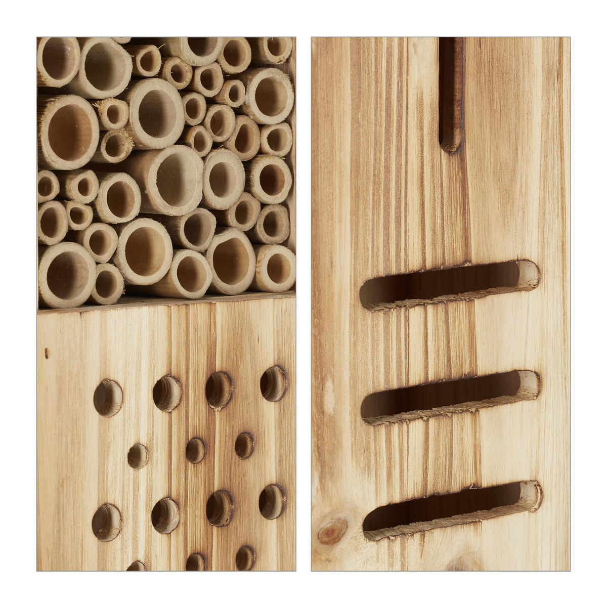 INSEKTENHOTEL - Hellbraun, Holz (15.5/150/11cm) - Relaxdays